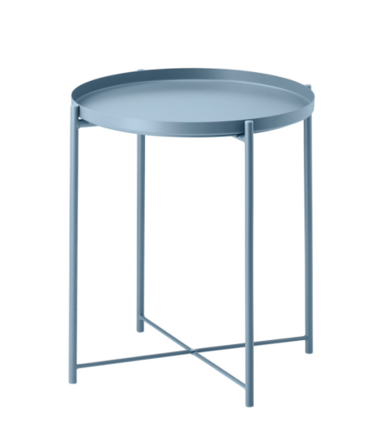 BÀN KHAY TRÒN- BLUE