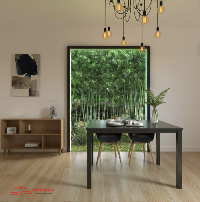 Bàn Ăn Gỗ Tràm Đen Mờ Size S