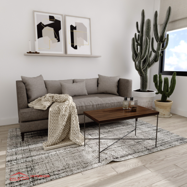 Bàn Sofa X- Brown Wood Size M