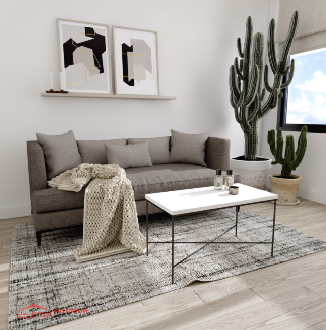 Bàn Sofa X- Blank White Size S