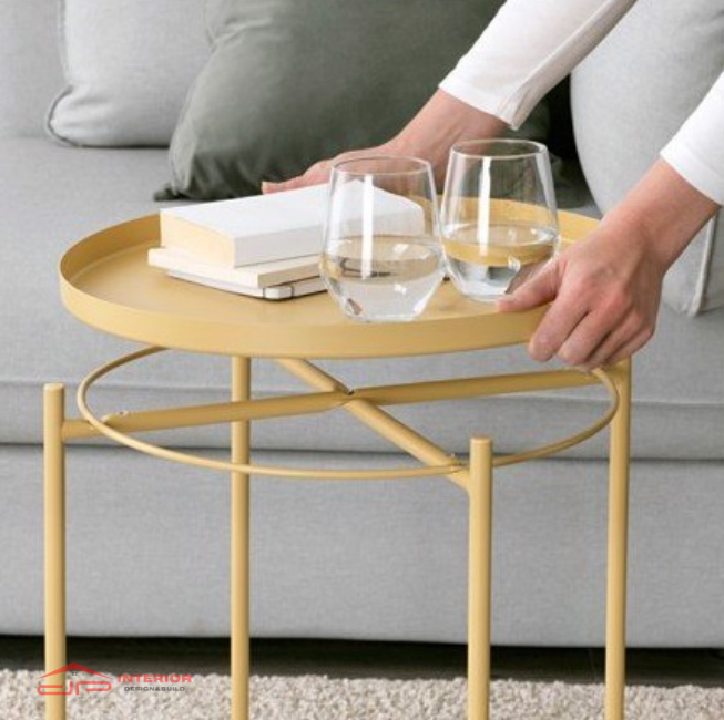 Bàn Khay Tròn- Yellow