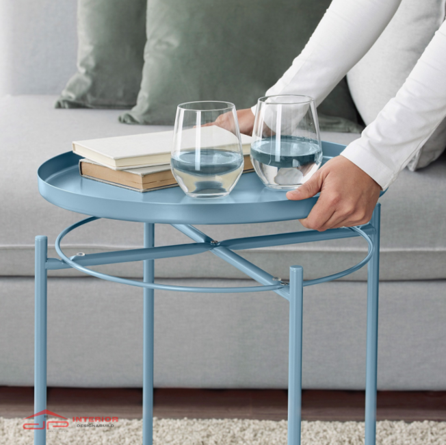 Bàn Khay Tròn- Blue