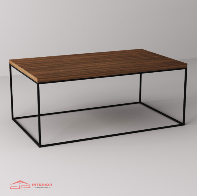 Bàn Sofa Size S Chân Đen