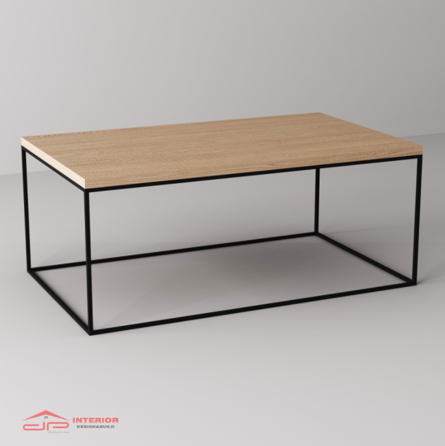 Bàn Sofa Size S Chân Đen