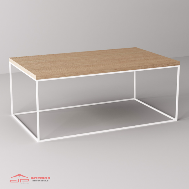 Bàn Sofa Size S Chân Trắng